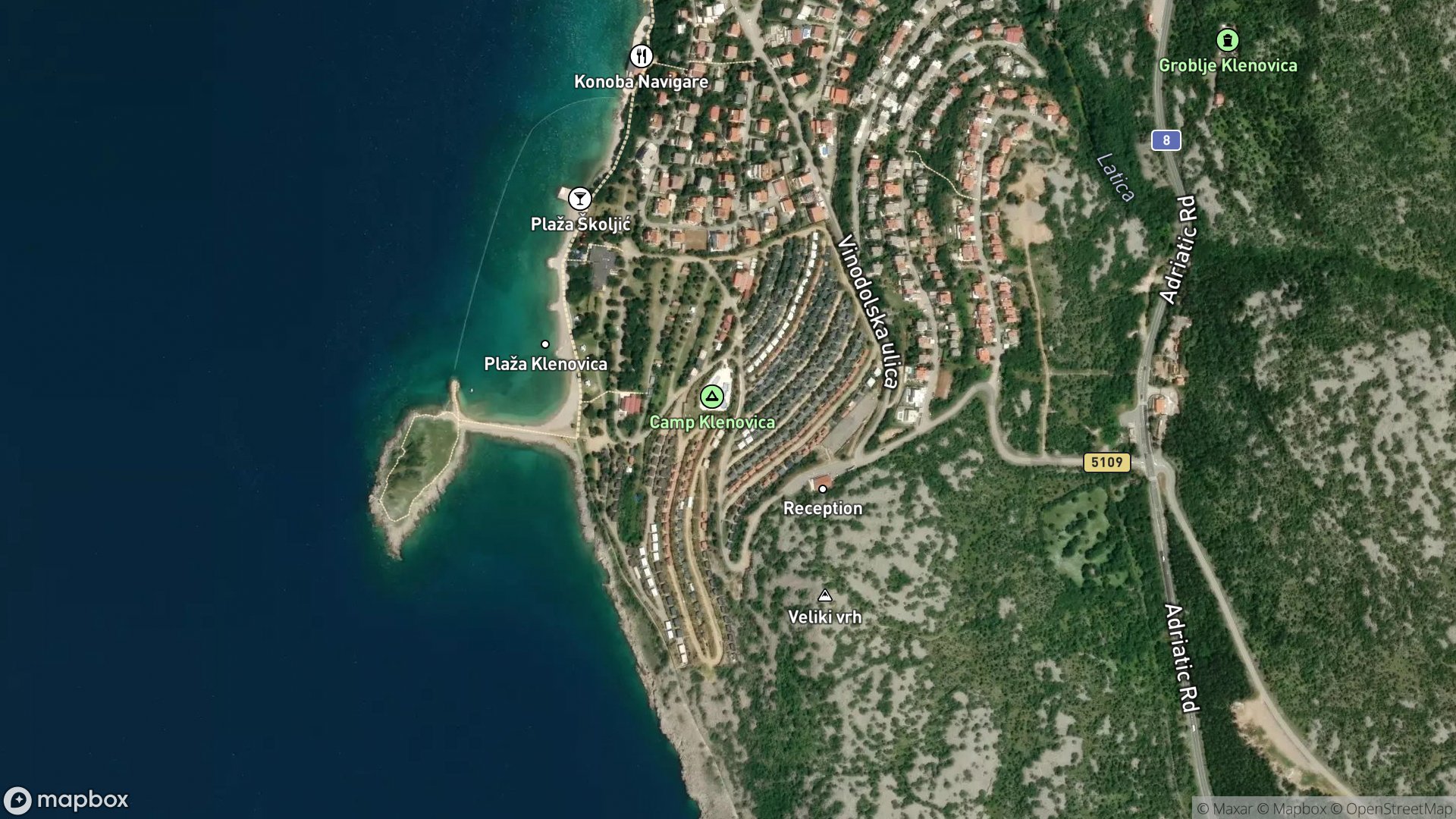 Camping Klenovica, Klenovica